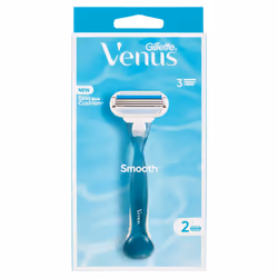 Smooth For Women, 1 Sleeve, 2 Refills With 3 Blades That Adapt To The Body And A Lubricating Strip For A Close, Gentle Shave ...