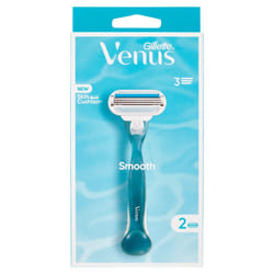 Smooth For Women, 1 Sleeve, 2 Refills With 3 Blades That Adapt To The Body And A Lubricating Strip For A Close, Gentle Shave And To Protect The Skin