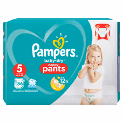 Pampers Active Baby-Dry 81676077, Boy/Girl, Tape diaper, 12 kg, 17 kg, Multicolour, Velcro