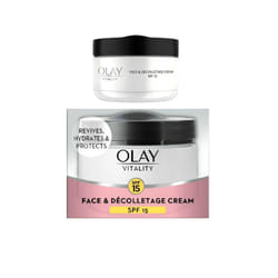 Olay Vitality Face and Decolletage Cream 50ml SPF15