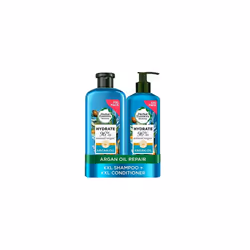 Herbal Essences Argan Oil of Morocco Vegan Shampoo and Conditioner Set for Dry, Damaged Hair, Hair Repair Argan Oil Shampoo A ...