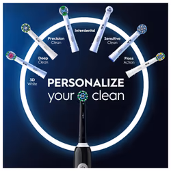 Oral-B Pro 1 Cross Action Adult Rotating-oscillating toothbrush Black - Additional view 5