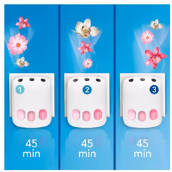 Febreze Ambi Pur 3Volution Air Freshener Plug-In Diffuser Refill Starter Kit, Odour Eliminator, Cotton Fresh, 80 ml, (20 x 4)