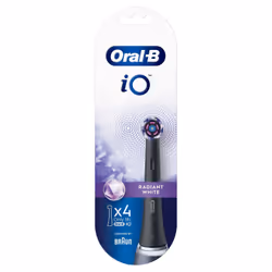 Oral-B iO Radiant White Black 4ct, 4 pc(s), Black, 3 month(s), Germany, Oral-B, 74 mm