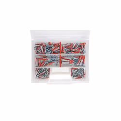 544546 Duopower Universal Dowels Kit with Screw, Transparent