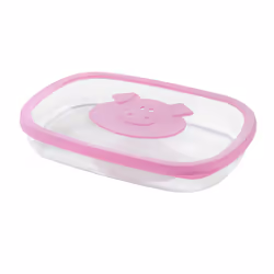 Snips Cold Meat Saver, Box, Rectangular, 1.5 L, Pink, Transparent, Polypropylene (PP), Rubber, Styrene Acrylonitrile (SAN), - ...