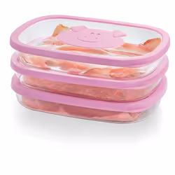 Snips Cold Meat Saver Rectangular Box 1.5 L Pink, Transparent 1 pc(s)