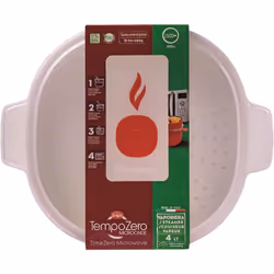 - Microwave Steamer with 2 Baskets - 4 LT - Meat, Fish and Vegetable Steamer, 26.5 x 22 x 13.5 cm - Microwave steamer for vegetables, White and red -