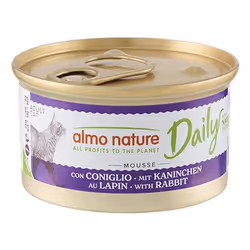 Almo Nature Daily Mousse with Rabbit, Junior, Rabbit, 85 g, Grain free