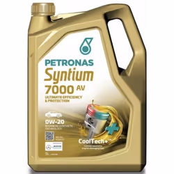 Engine oil; PETRONAS; SYNTIUM 7000 AV; 0W-20 5; for AUDI, VOLKSWAGEN, SKODA, SEAT, HYUNDAI