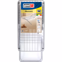 Gimi Alucom Clothes horse wing Silver