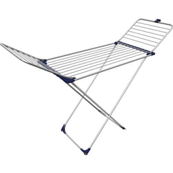 Gimi Stendibiancheria da Pavimento Tempo in Alluminio 20 mt Stendibili Floor-standing rack Aluminium, Black