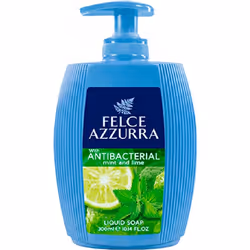 Felce Azzurra Antibacterial Mint and Lime, Hands, Liquid soap, Pump bottle, Lime, Mint, Mint, 300 ml