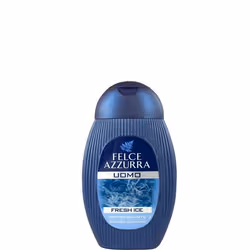 Felce Azzurra Shampoo & Shower Fresh Ice Refreshing, 400 ml, 2-in-1 Hair & Body, Men, Revitalizing, Bottle, Fresh