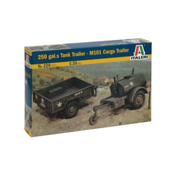Italeri 250 gal.s Tank Trailer - M101 Cargo Trailer Assembly kit 1:35