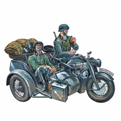 Italeri ZUNDAPP KS750 WITH SIDECAR