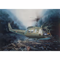 Italeri UH - 1D Iroquois Rotorcraft model Assembly kit 1:48