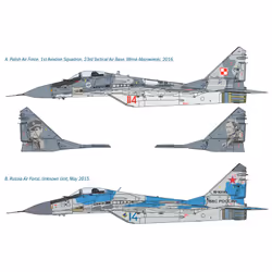 Italeri MIG 29A "Fulcrum" Fixed-wing aircraft model Assembly kit 1:72