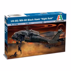 Italeri 2706, Rotorcraft model, Assembly kit, 1:48, UH - 60 / MH - 60 BLACK HAWK, Military aircraft, Multicolour