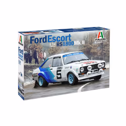 Italeri Ford Escort RS1800 Mk.II, Classic car model, Assembly kit, 1:24, Ford Escort RS1800 Mk.II, Any gender, Plastic