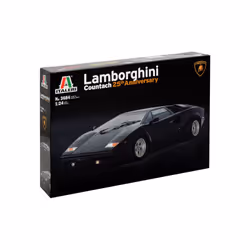 Italeri Lamborghini Countach 25th Anniversary, Classic car model, Assembly kit, 1:24, Lamborghini Countach 25th Anniversary,  ...