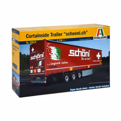 Italeri CURTAINSIDE TRAILER "Schoeni.ch", Truck/Trailer model, Assembly kit, 1:24, Schoeni.ch, Any gender, Plastic