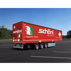 Italeri CURTAINSIDE TRAILER "Schoeni.ch" Truck/Trailer model Assembly kit 1:24
