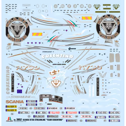 Italeri Scania R730 Streamline Truck/Trailer model Assembly kit 1:24