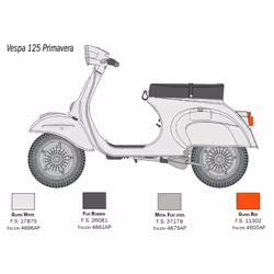 Italeri VESPA 125 PRIMAVERA Motorcycle model Assembly kit 1:9 - Additional view 4