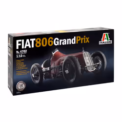 Italeri Fiat 806 Grand Prix, Sports car model, Assembly kit, 1:12, Fiat 806 Grand Prix, Any gender, Plastic
