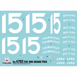 Italeri Fiat 806 Grand Prix Sports car model Assembly kit 1:12