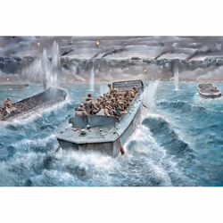 Italeri LCVP with U.S. INFANTRY Sailing boat model Assembly kit 1:35