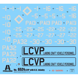 Italeri LCVP with U.S. INFANTRY Sailing boat model Assembly kit 1:35