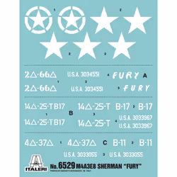 Italeri M4A3E8 Sherman "FURY" Tank model Assembly kit 1:35