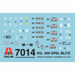 Italeri OPEL BLITZ Military car model Assembly kit 1:72