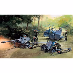 Italeri PAK35 - PAK40 - FLAK38, Assembly kit, 1:72, PAK35, PAK40, FLAK38, Any gender, Plastic, Second World War