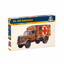 Italeri KFZ.305 AMBULANCE, Military truck model, Assembly kit, 1:72, Opel Blitz, Any gender, Plastic