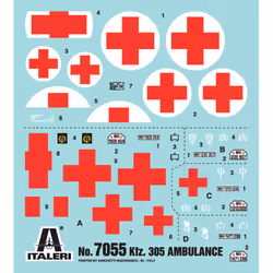 Italeri KFZ.305 AMBULANCE Military truck model Assembly kit 1:72