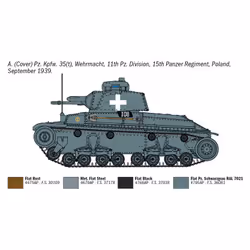 Italeri Pz. Kpfw. 35(t) Tank model Assembly kit 1:72