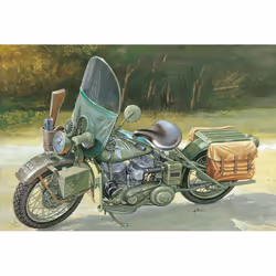 Italeri WLA 750 Military motorcycle model Assembly kit 1:9
