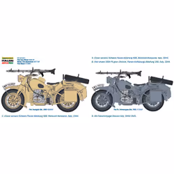Italeri 7403 Military motorcycle model Assembly kit 1:9 - Additional view 4