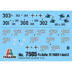 Italeri Pz. Kpfw. VI TIGER I Ausf. E Tank model Assembly kit 1:72