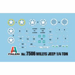 Italeri 7506 Military car model Assembly kit 1:72