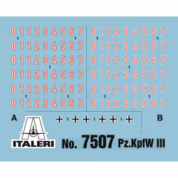 Italeri PZ. KPFW. III Tank model Assembly kit 1:72