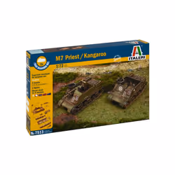 Italeri M7 PRIEST/KANGAROO, Armored fighting vehicle model, Assembly kit, 1:72, M7 PRIEST, Any gender, Plastic