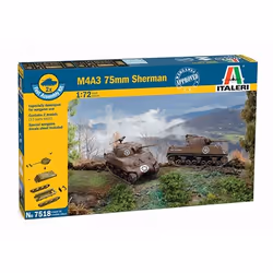 Italeri Sherman M4, Tank model, Assembly kit, 1:72, Sherman M4, Any gender, Plastic