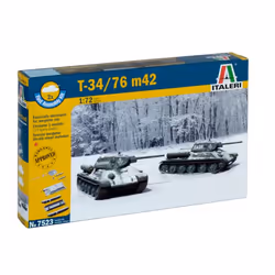 Italeri T34/76, Tank model, Assembly kit, 1:72, T34/76, Any gender, Plastic