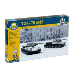 Italeri T34/76 Tank model Assembly kit 1:72
