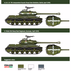 Italeri IS-2 MOD. 1944 Tank model Assembly kit 1:56