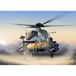 Italeri 0006, Rotorcraft model, Assembly kit, 1:72, A - 129 MANGUSTA, Military aircraft, Multicolour